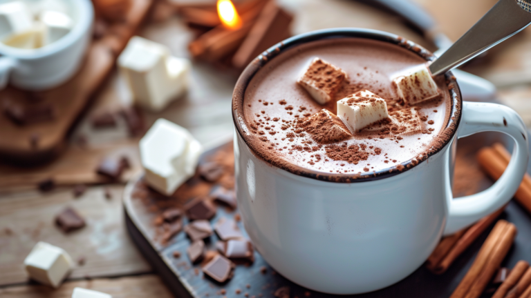 Receita de chocolate quente cremoso